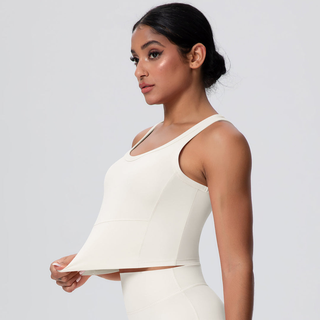 Padded Crop Tank Top for Women