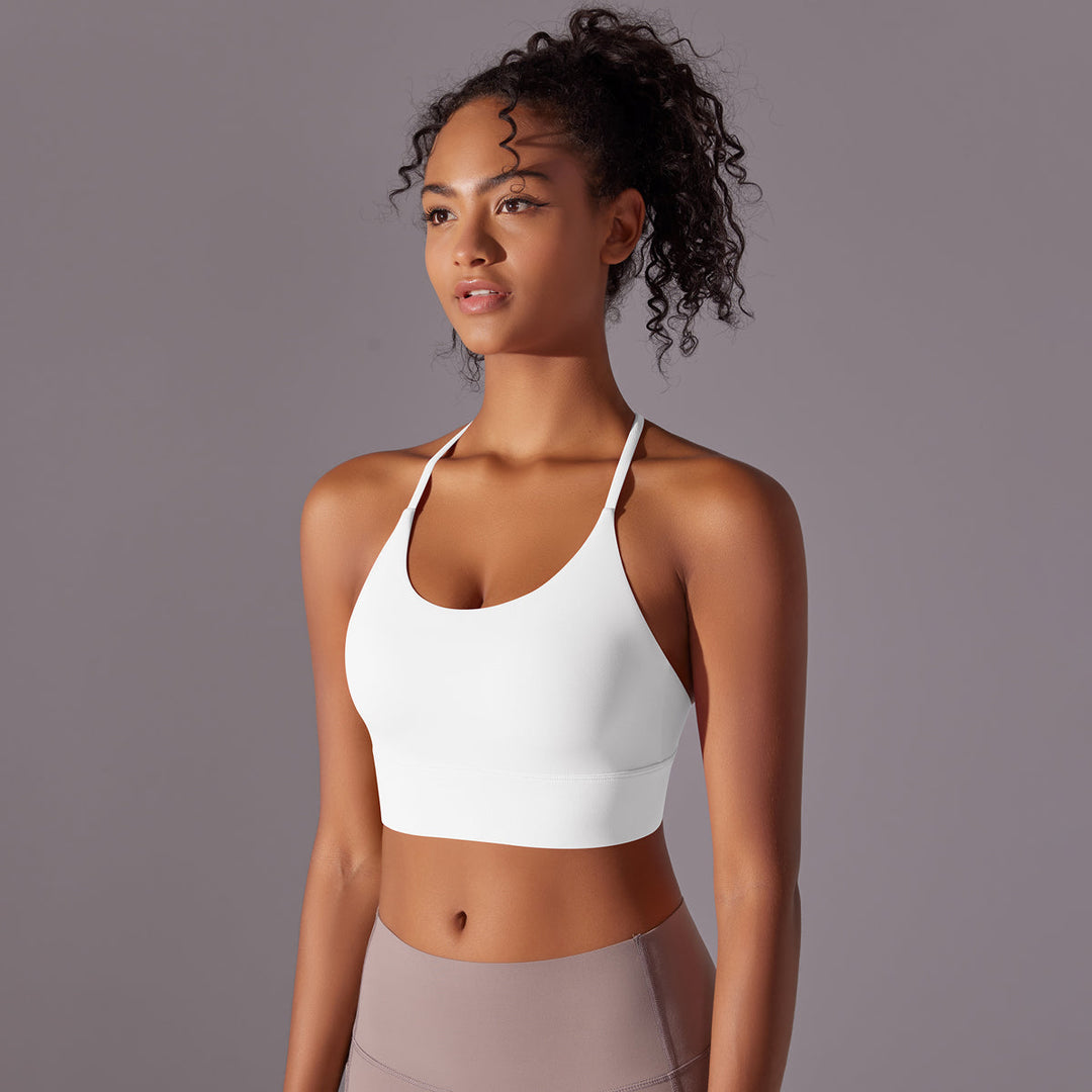 Cross-Back Strappy Sports Bra