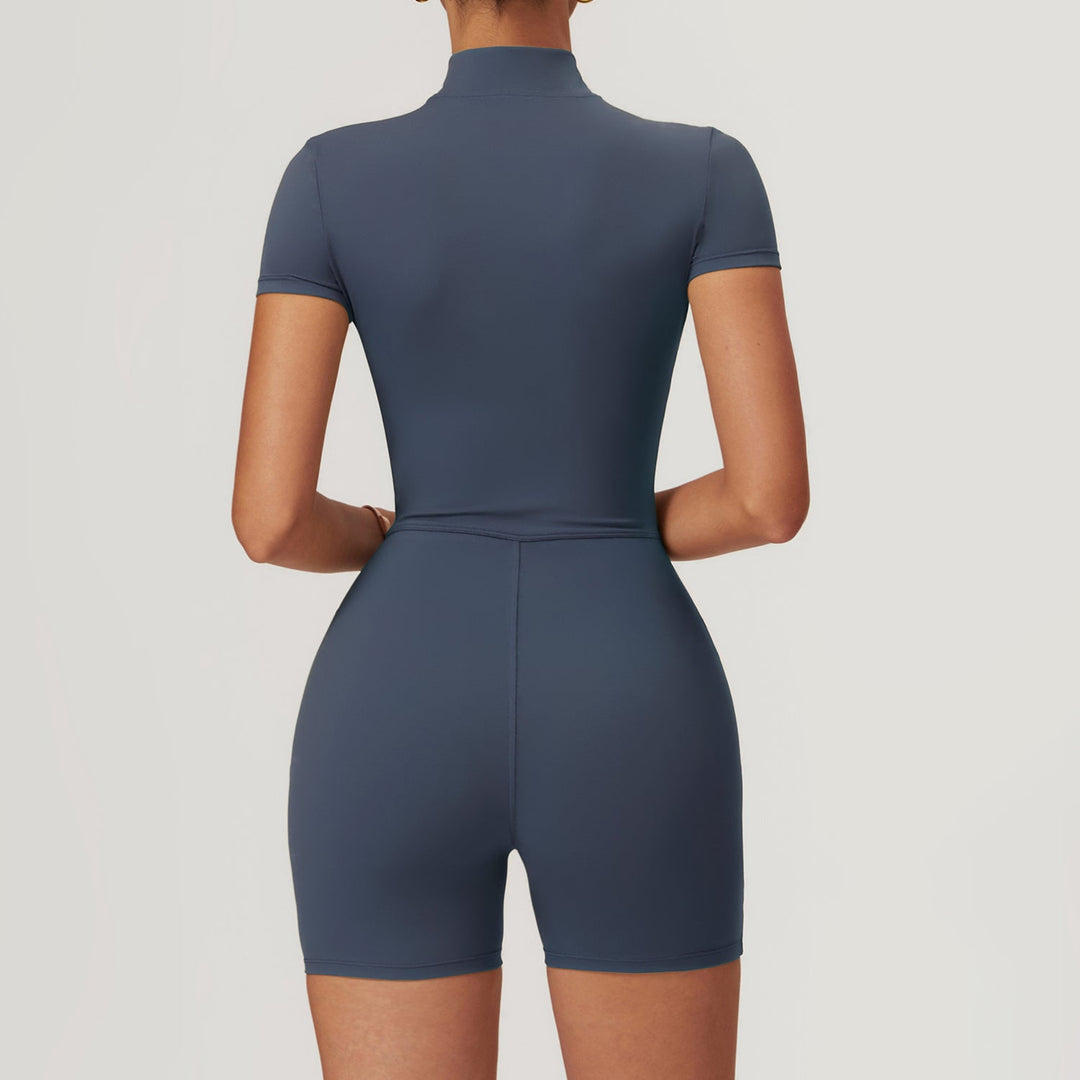 Long Sleeve Zipper Jumpsuit