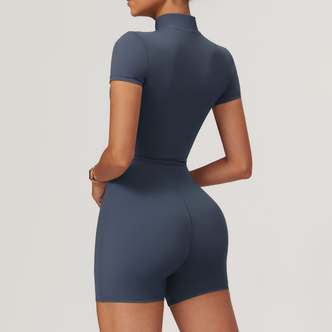 Long Sleeve Zipper Jumpsuit