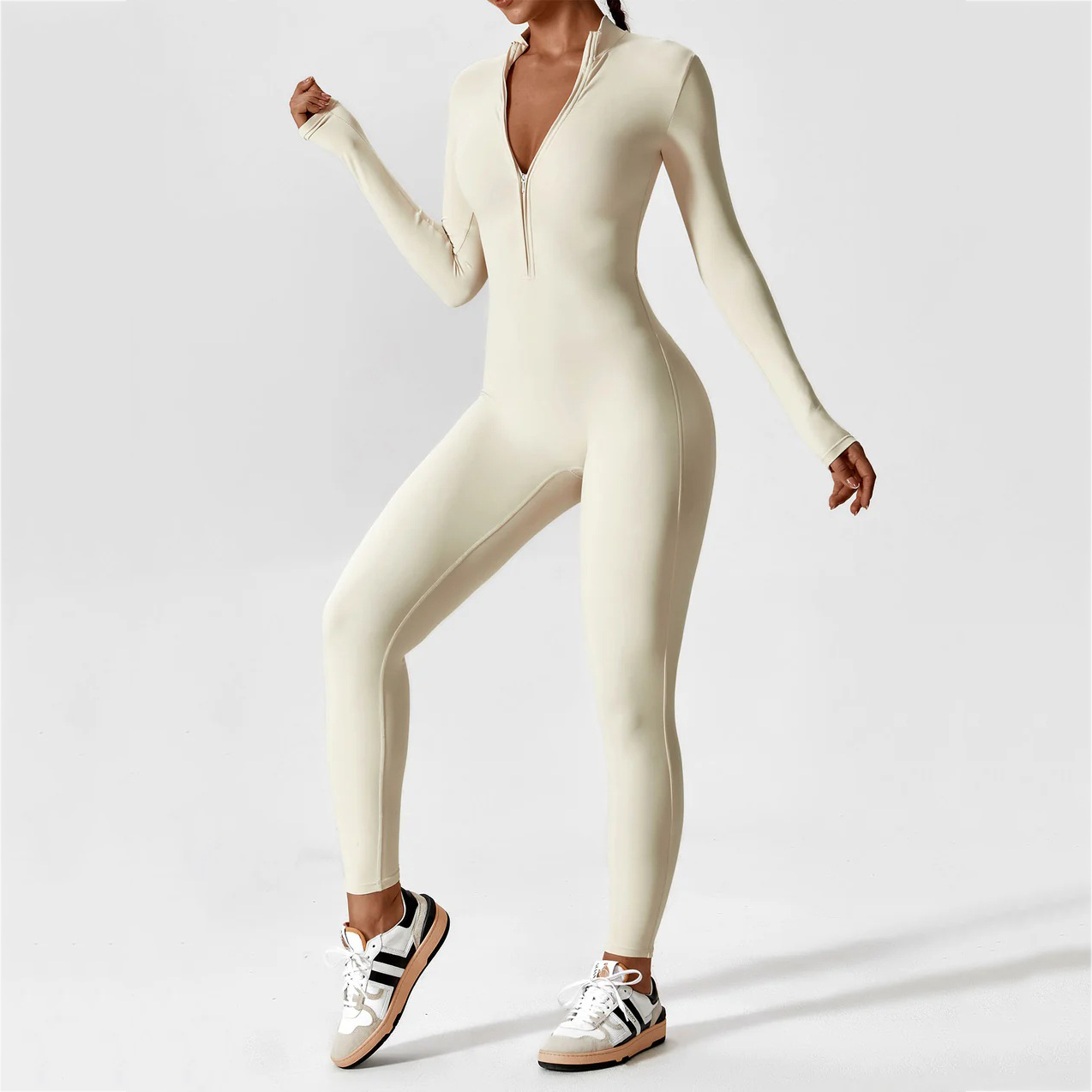 No fleece lining: Apricot / XL