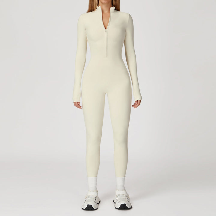Fleece-Lined Long-Sleeve Jumpsuit