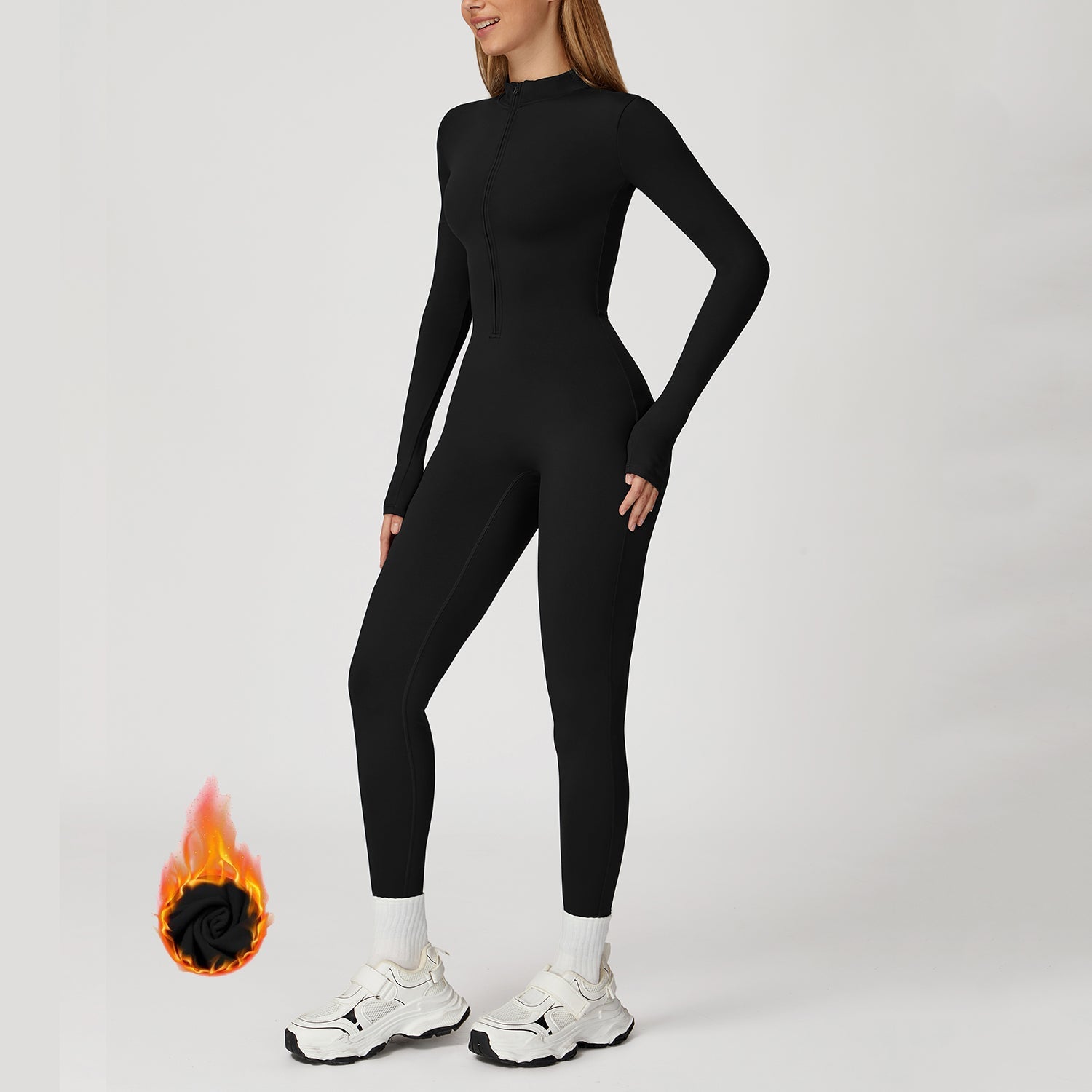 Fleece-Lined: Black / XL