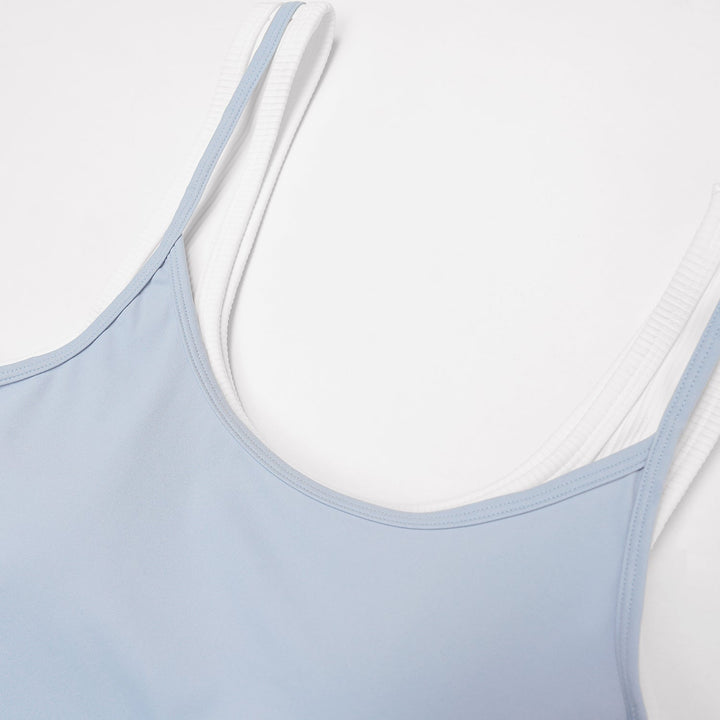 Contrast Two-in-One Tank Bra