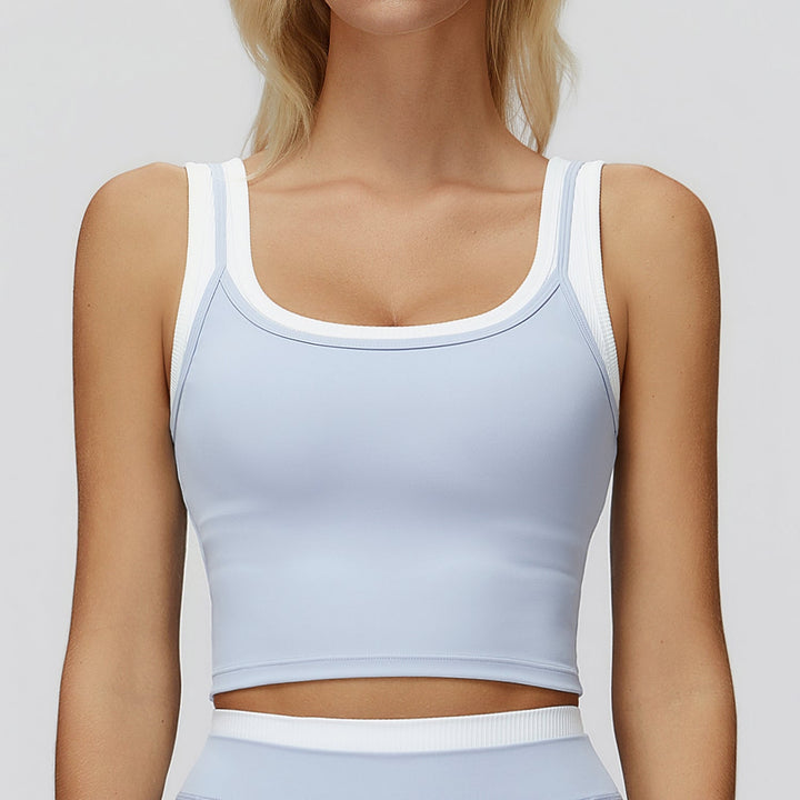 Contrast Two-in-One Tank Bra