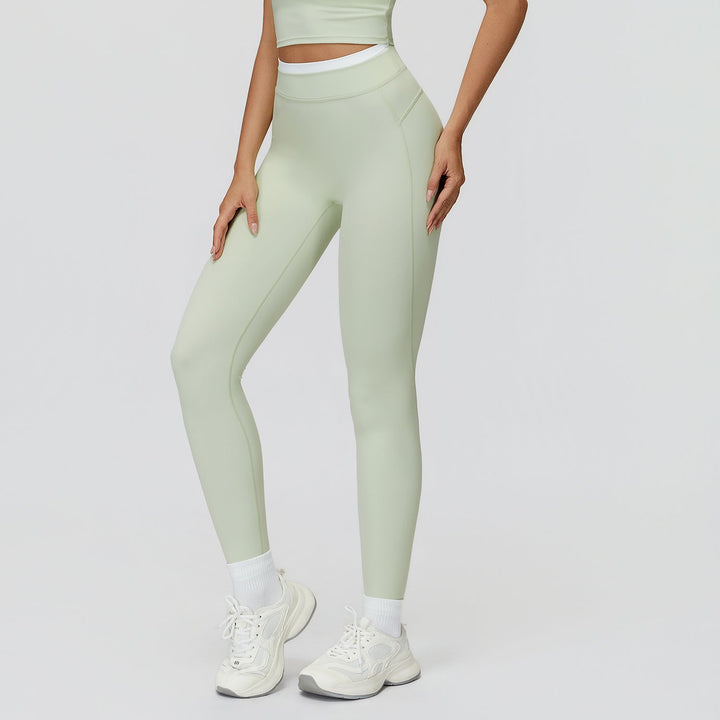 High-Waisted Contrast Sculpt Leggings