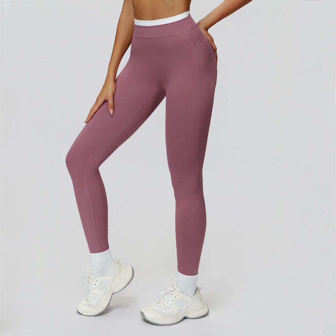 High-Waisted Contrast Sculpt Leggings