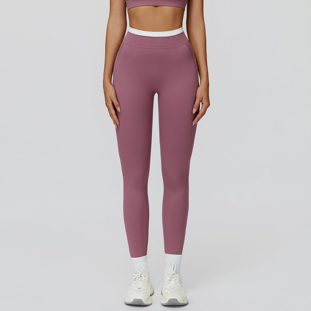 High-Waisted Contrast Sculpt Leggings