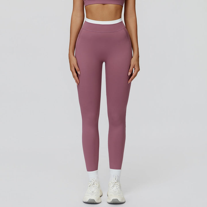 High-Waisted Contrast Sculpt Leggings