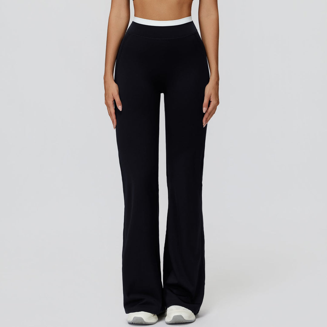High-Waisted Colorblock Straight Leggings