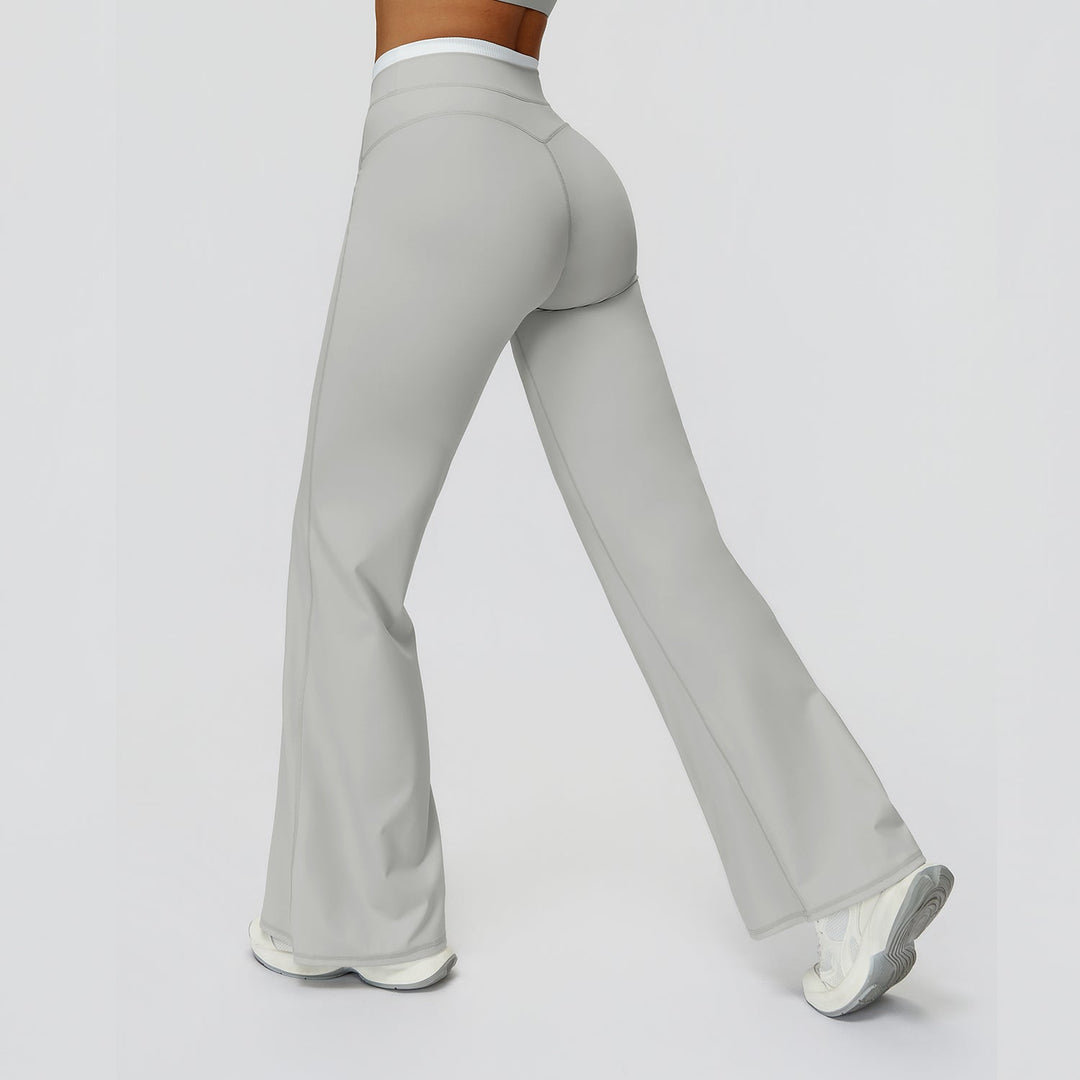 High-Waisted Colorblock Straight Leggings