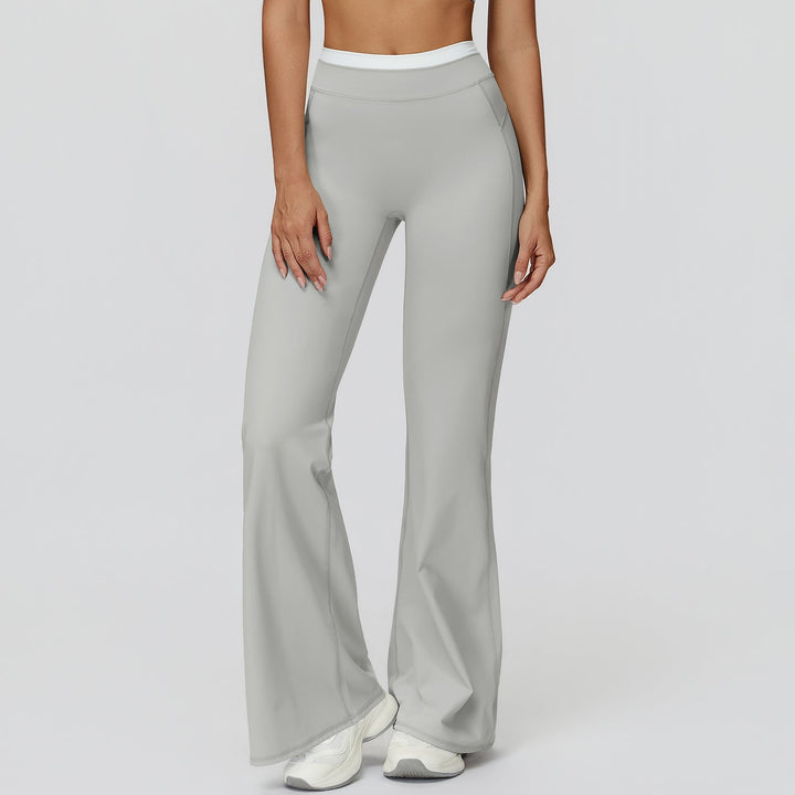 High-Waisted Colorblock Straight Leggings