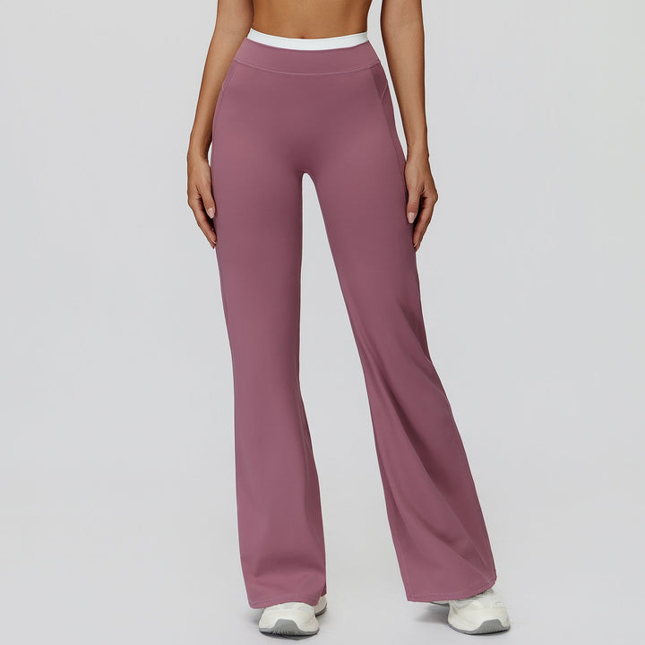 High-Waisted Colorblock Straight Leggings