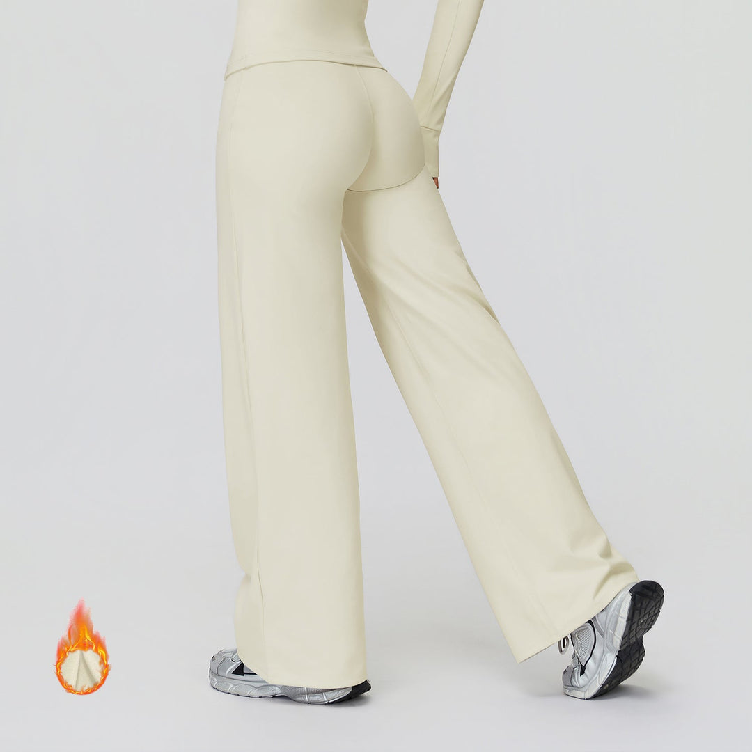 Fleece-Lined Straight Leggings