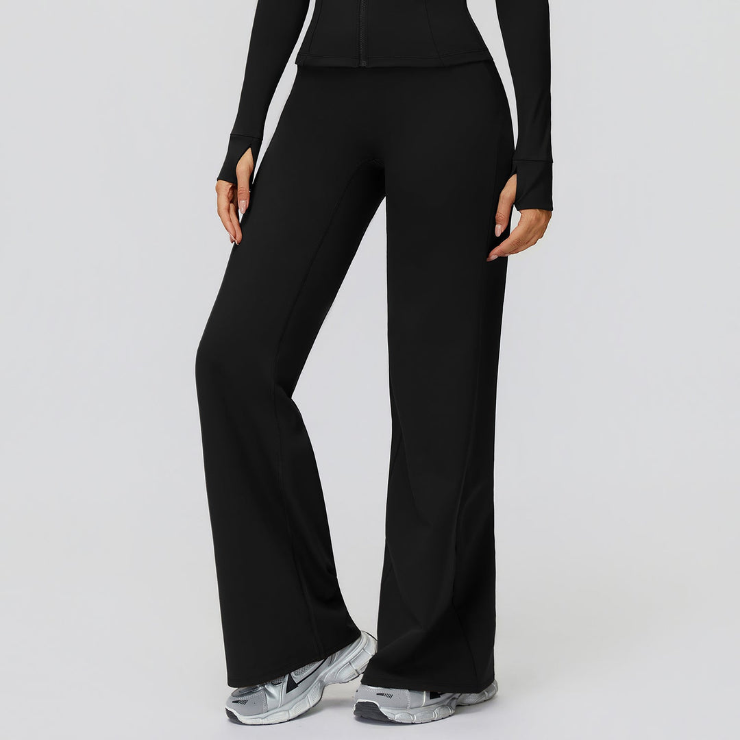 Fleece-Lined Straight Leggings