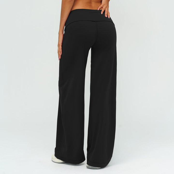 Foldover Waist Straight Leggings