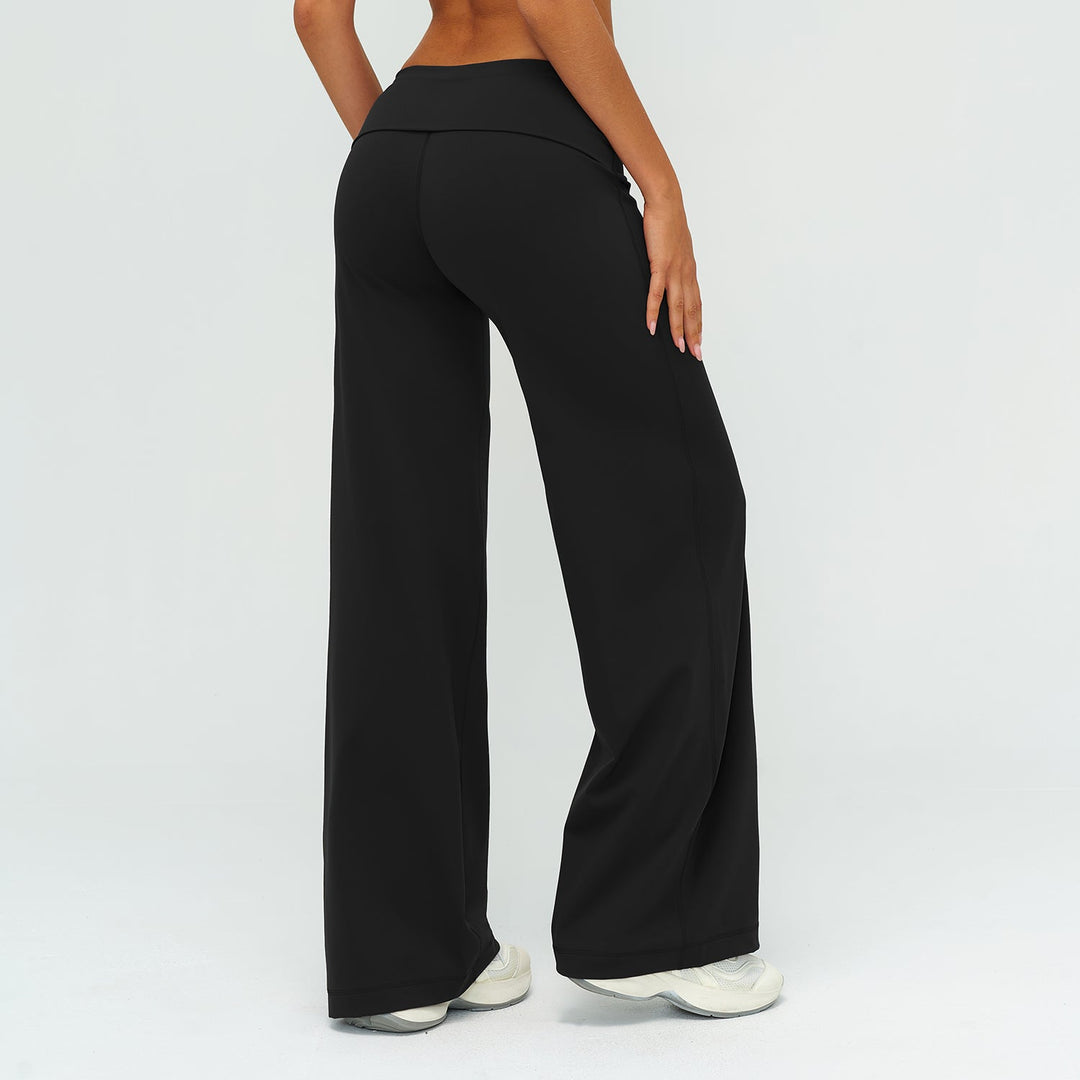 Foldover Waist Straight Leggings