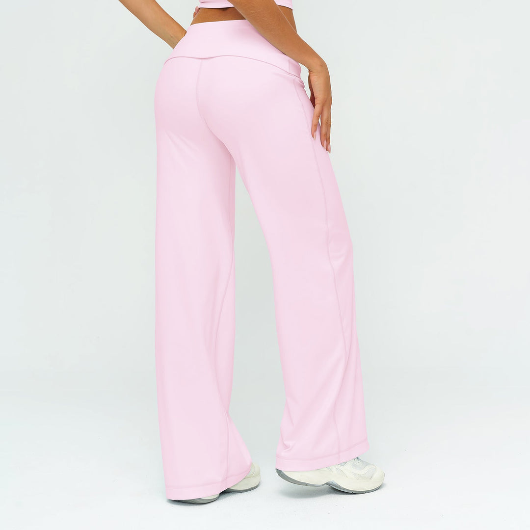 Foldover Waist Straight Leggings