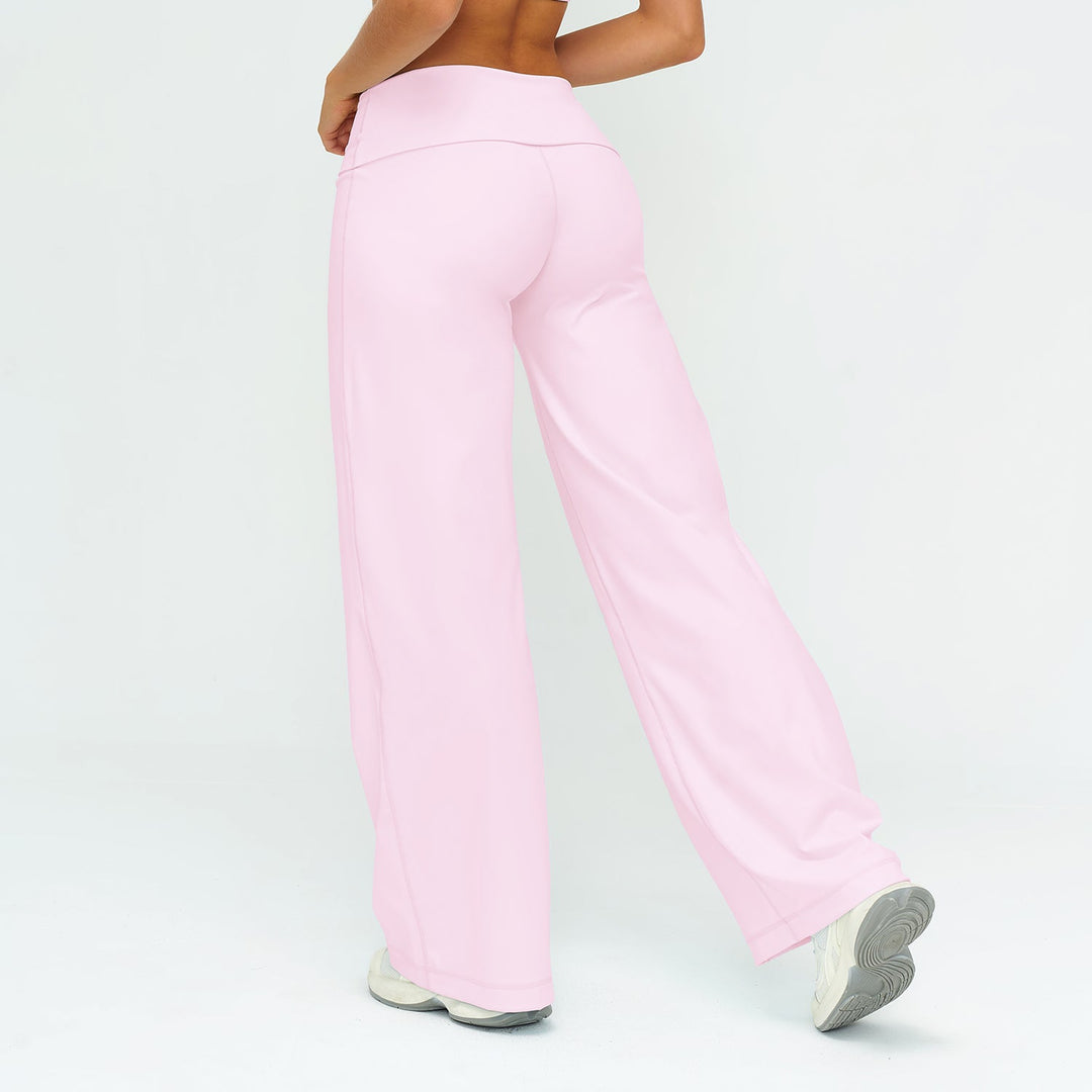 Foldover Waist Straight Leggings