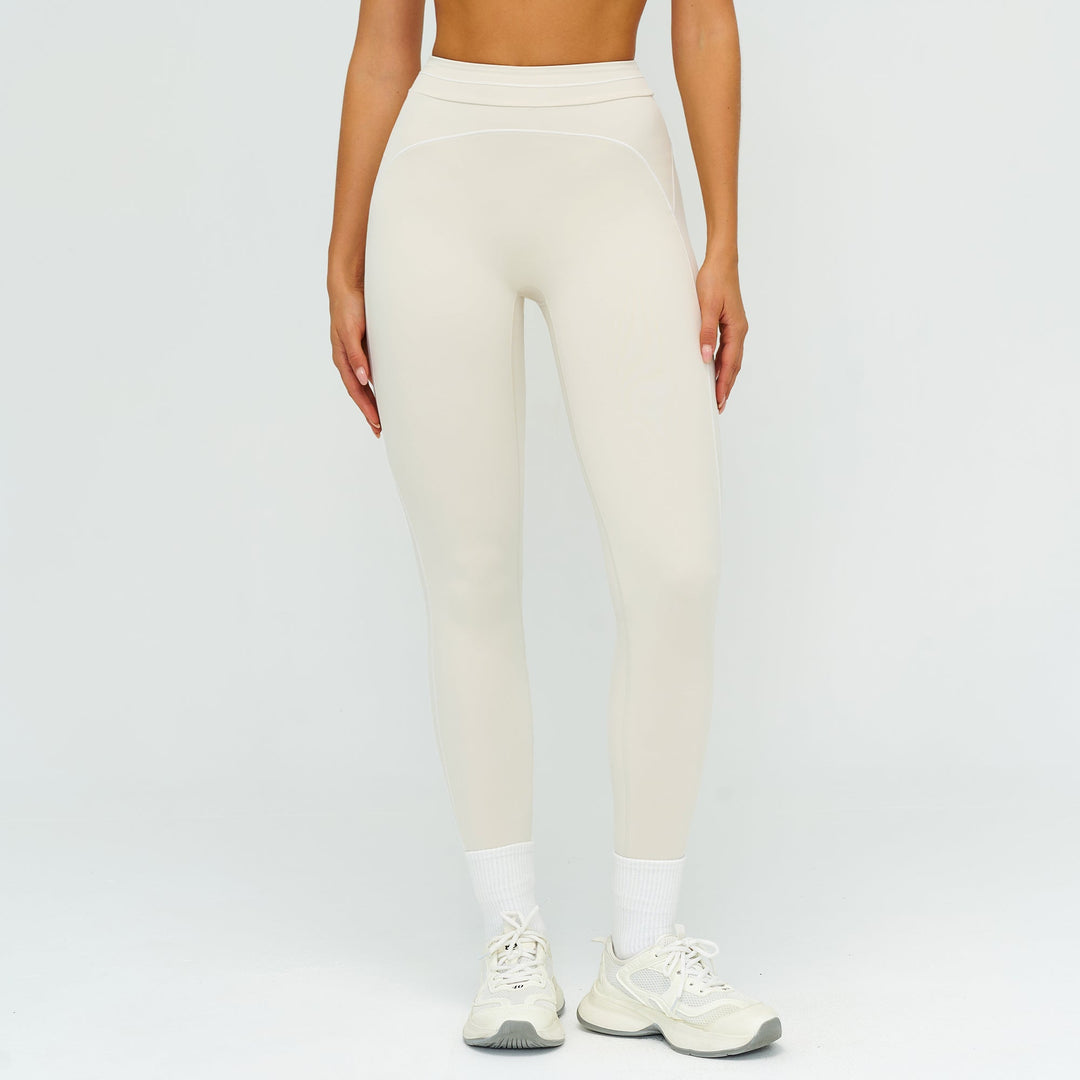 Contrast-Stitch Sculpt Leggings