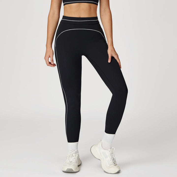 Contrast-Stitch Sculpt Leggings