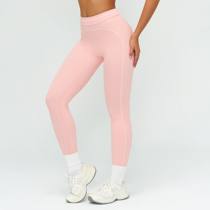 Contrast-Stitch Sculpt Leggings