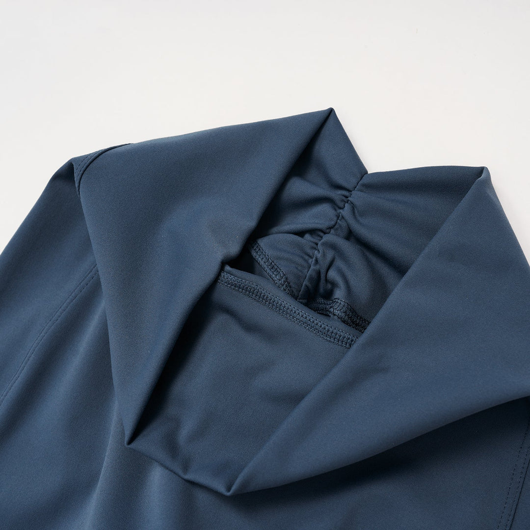 V-Back Ruched Flare Leggings