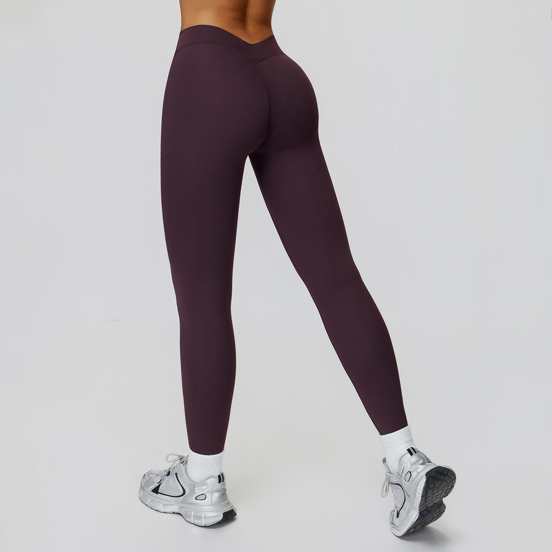 V-Back High-Waist Leggings