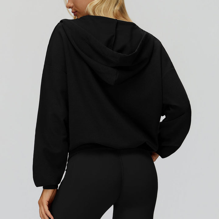 Oversized V-Neck Hoodie