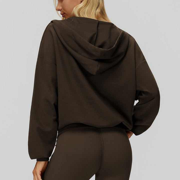 Oversized V-Neck Hoodie