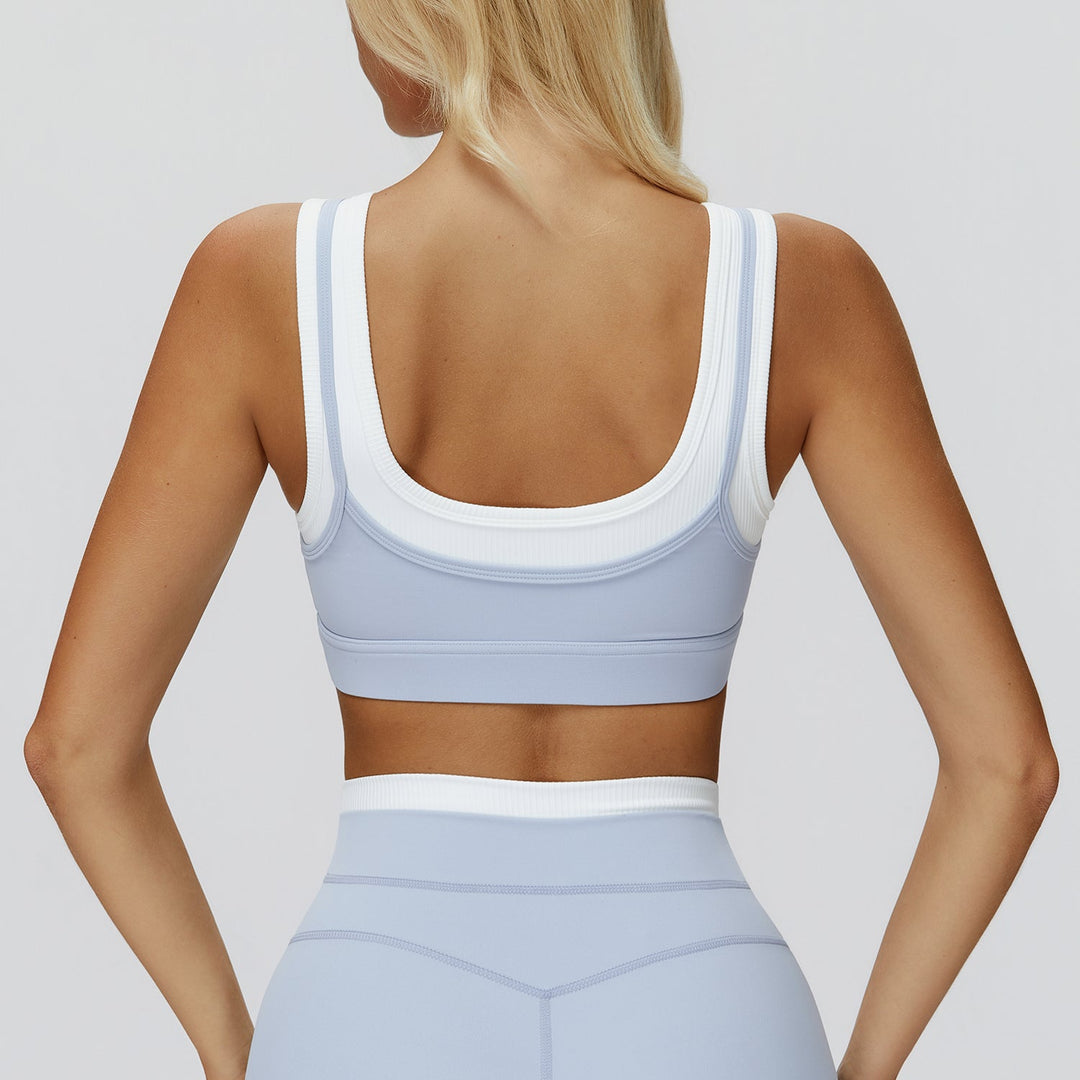 Contrast Running Sports Bra