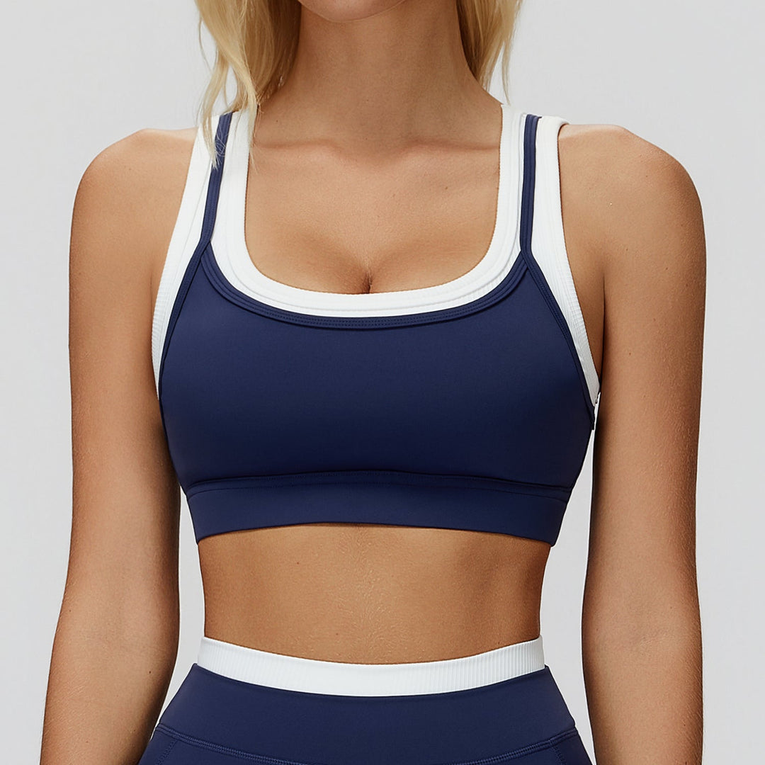 Contrast Running Sports Bra