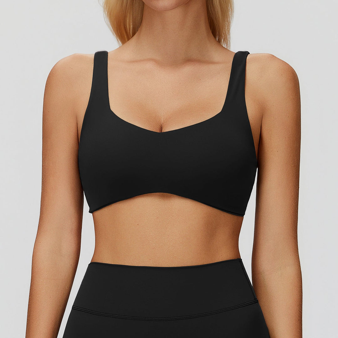 Strappy Cross-Back Sports Bra