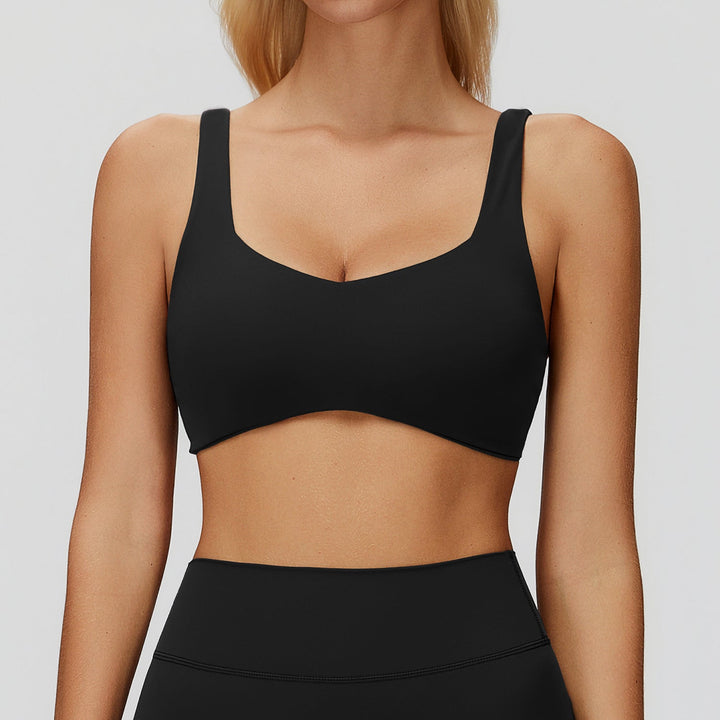 Strappy Cross-Back Sports Bra