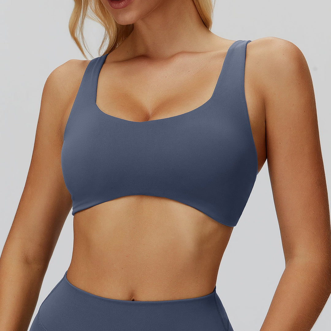 Strappy Cross-Back Sports Bra