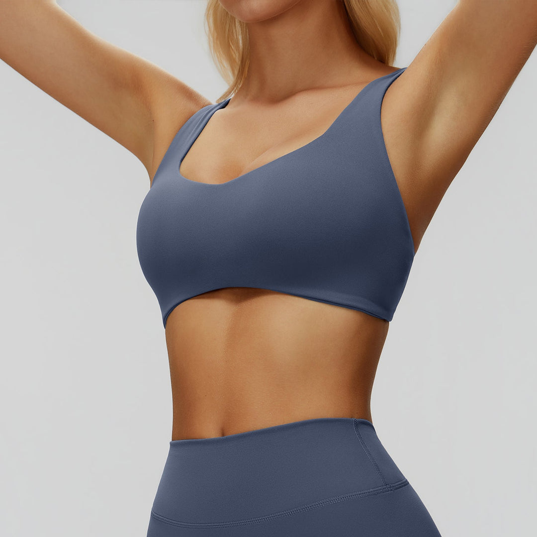 Strappy Cross-Back Sports Bra
