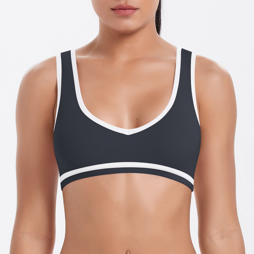 Colorblock Low-Cut Sports Bra
