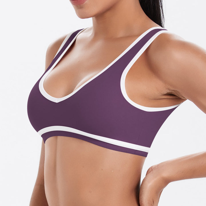 Colorblock Low-Cut Sports Bra