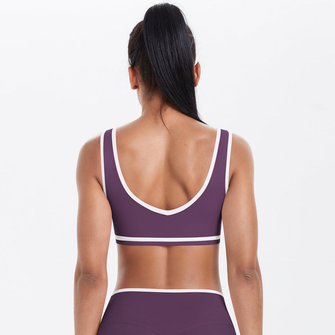 Colorblock Low-Cut Sports Bra