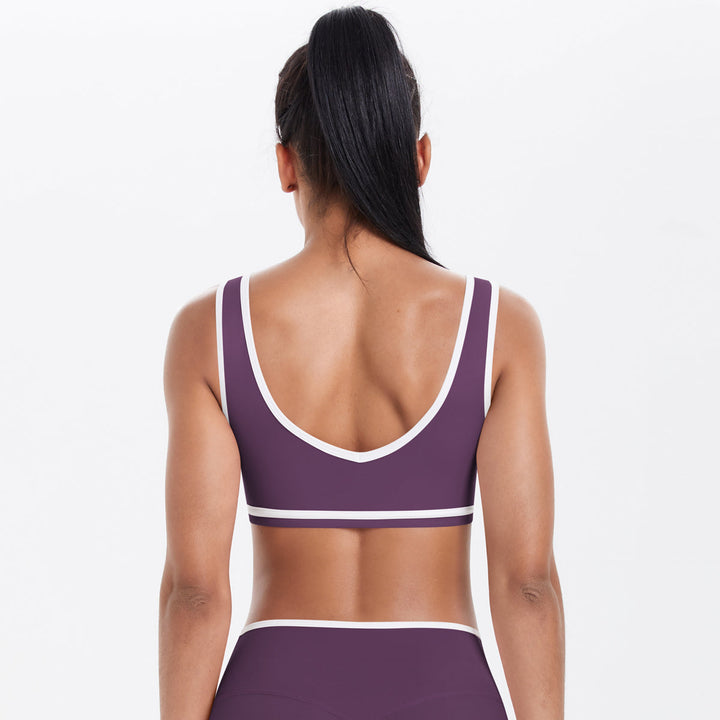 Colorblock Low-Cut Sports Bra