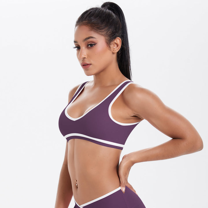 Colorblock Low-Cut Sports Bra