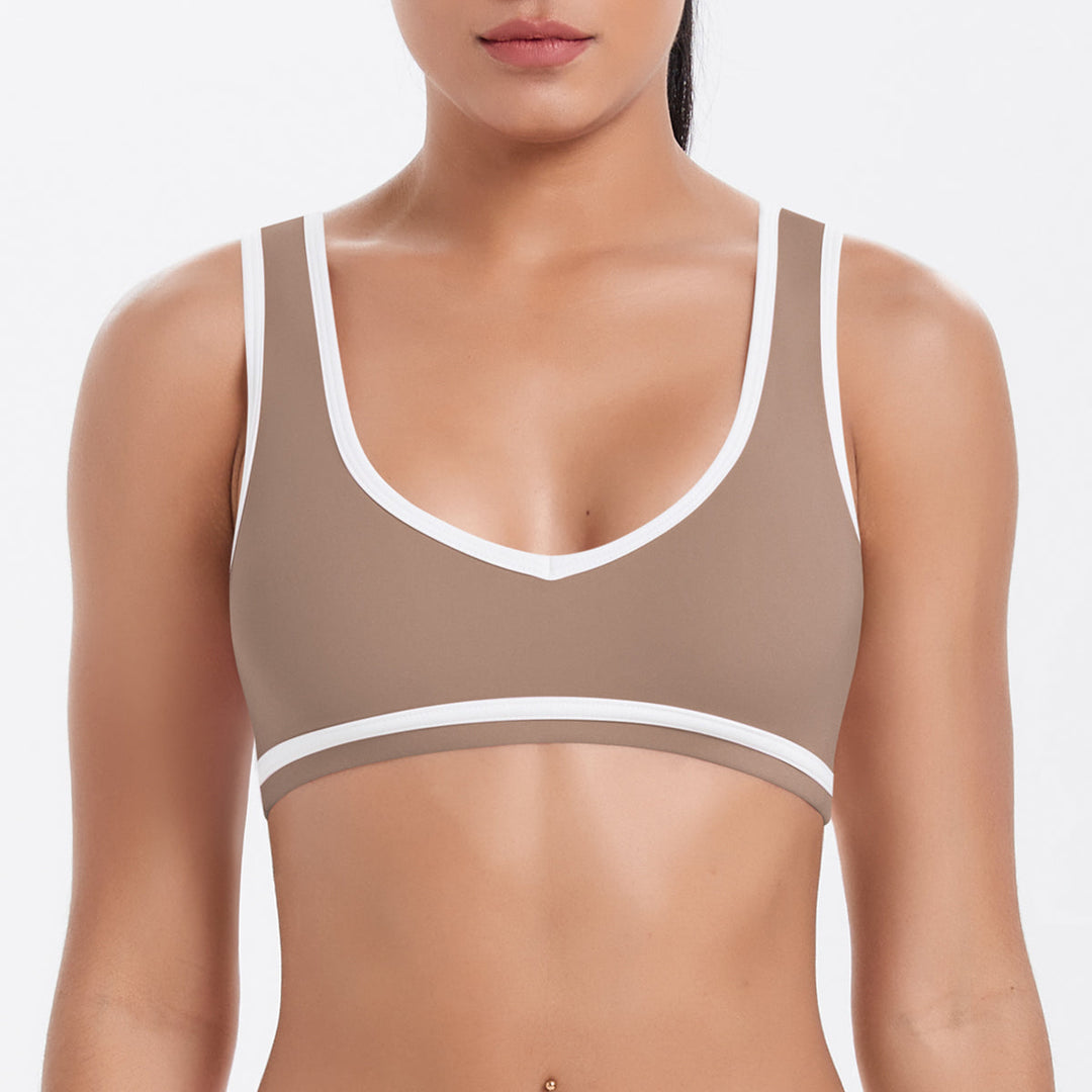 Colorblock Low-Cut Sports Bra