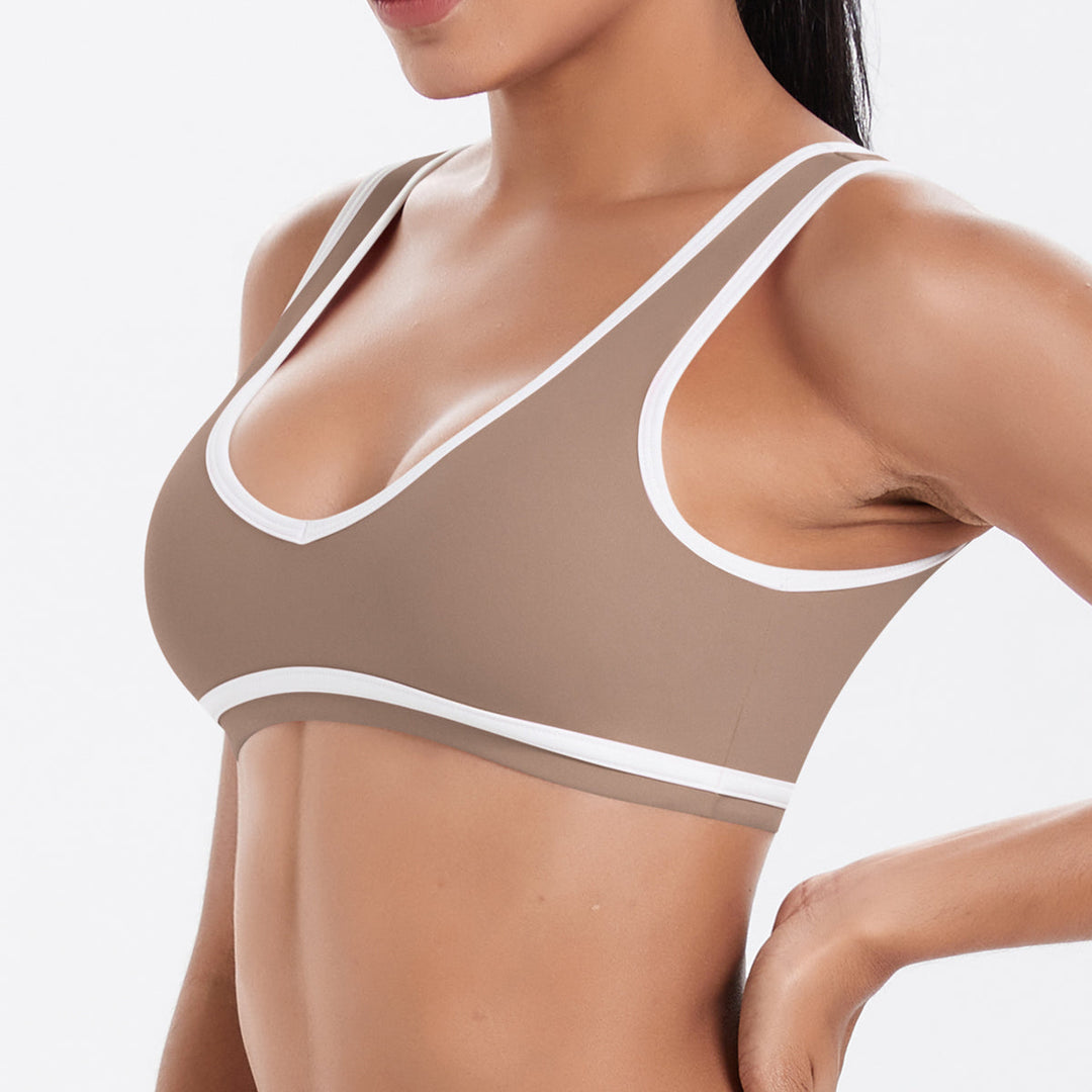 Colorblock Low-Cut Sports Bra