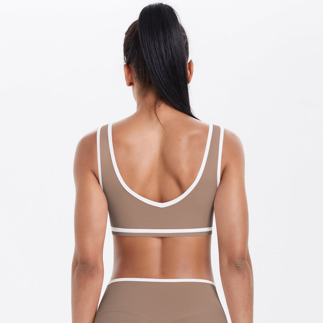Colorblock Low-Cut Sports Bra