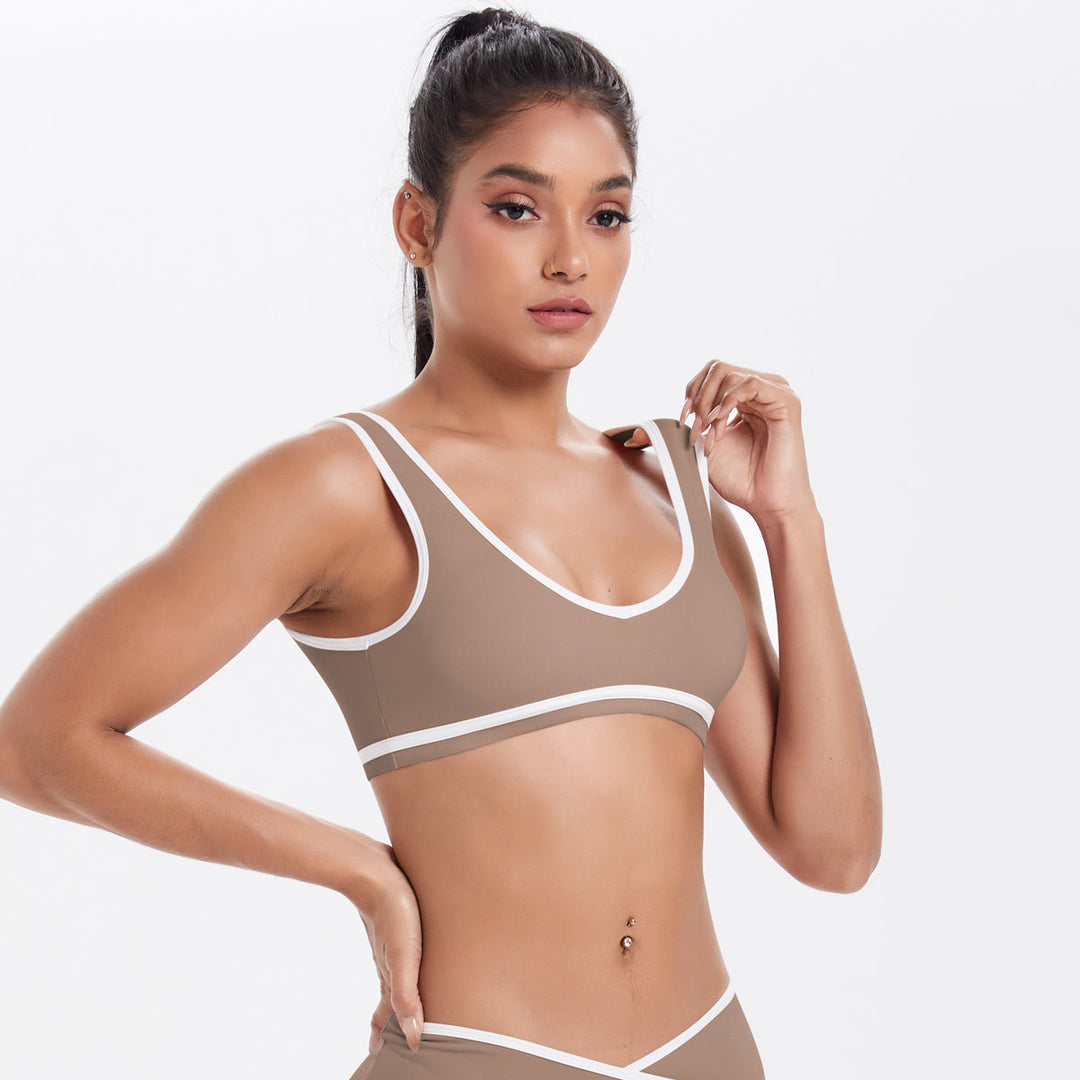 Colorblock Low-Cut Sports Bra