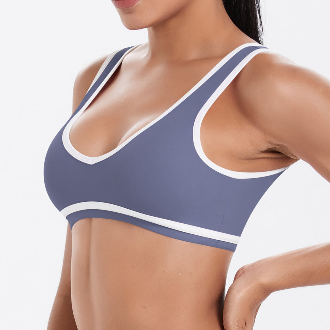 Colorblock Low-Cut Sports Bra