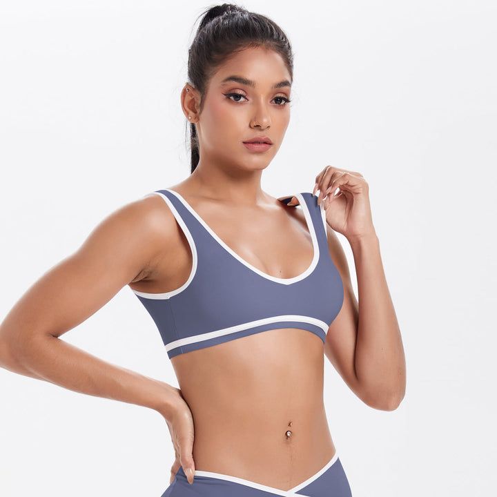 Colorblock Low-Cut Sports Bra