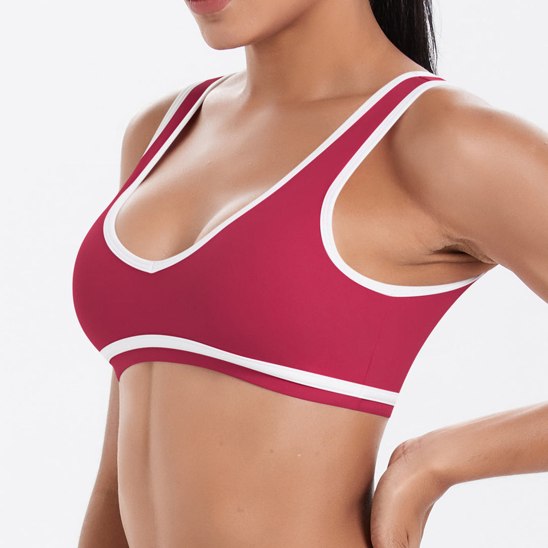 Colorblock Low-Cut Sports Bra