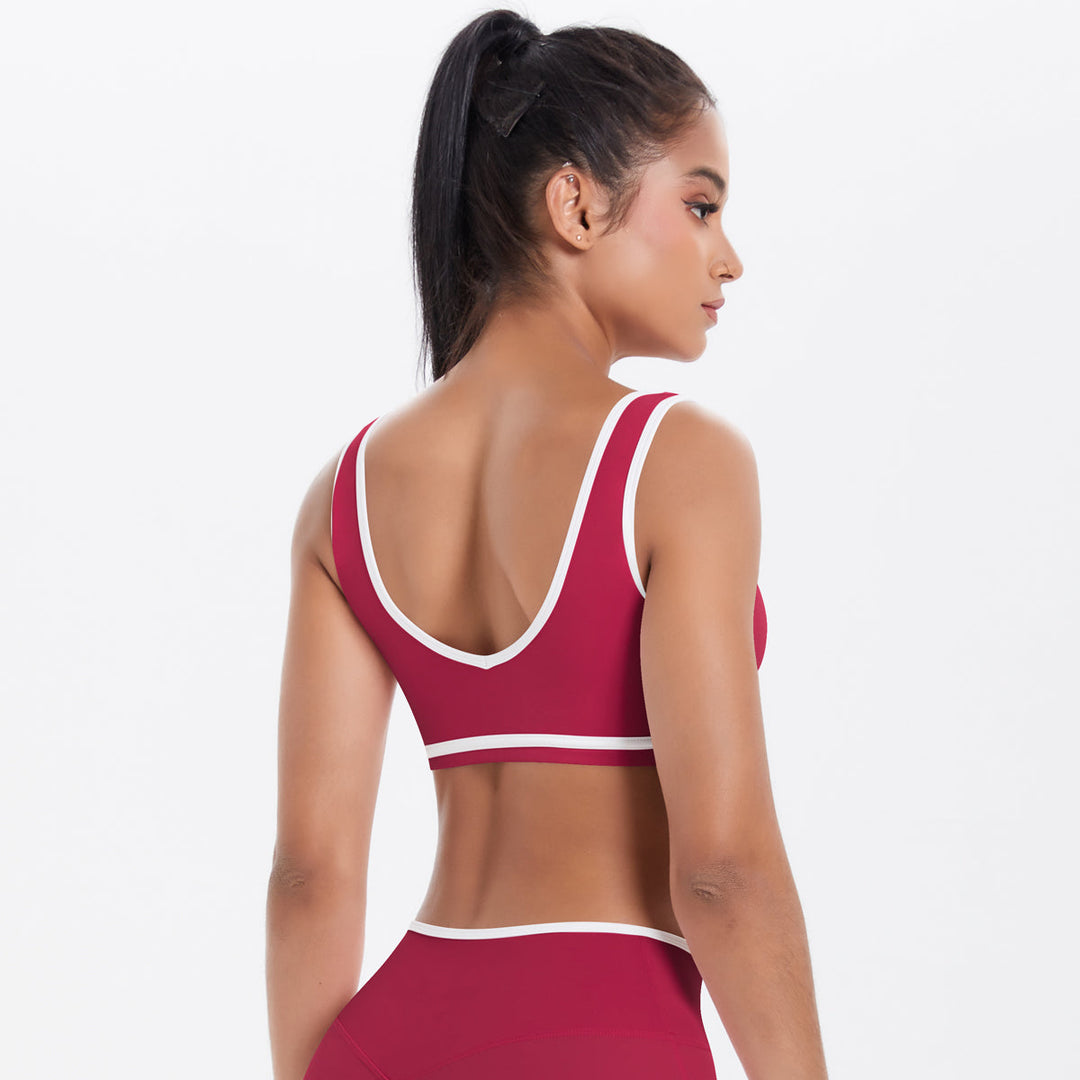 Colorblock Low-Cut Sports Bra