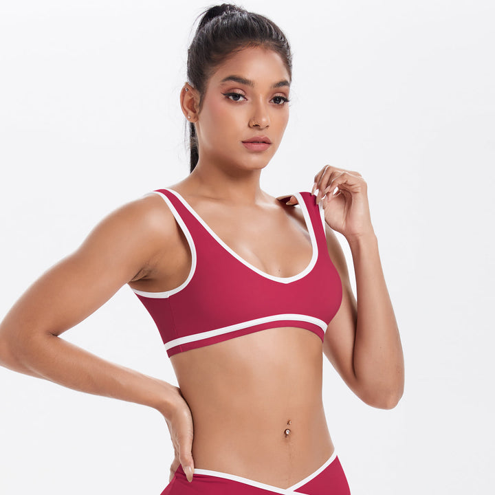 Colorblock Low-Cut Sports Bra